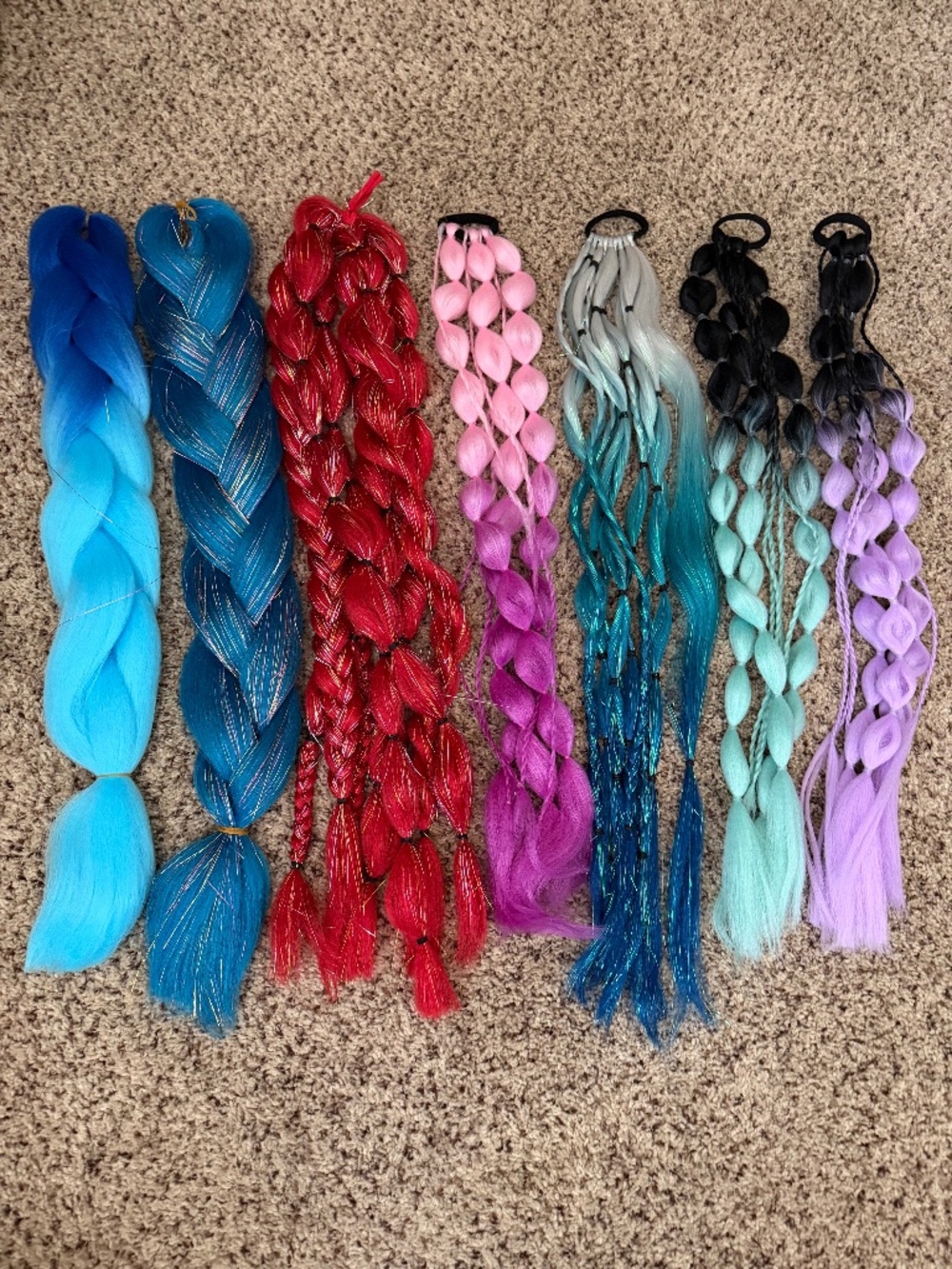 Lot of Festival Braids (7 total)